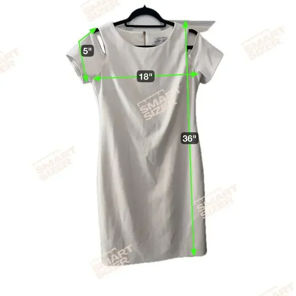 White Off The Shoulder Dress By Jessica H Size 10P - Picture 3 of 6